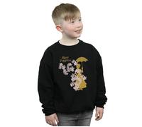 Mary Poppins Floral Silhouette Sweatshirt Disney Black 12-13 Years
