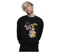 Mary Poppins Floral Silhouette Sweatshirt Disney Black XL