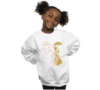Mary Poppins Floral Silhouette Sweatshirt Disney White 5-6 Years