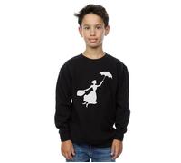 Mary Poppins Flying Silhouette Sweatshirt Disney Black 9 Years