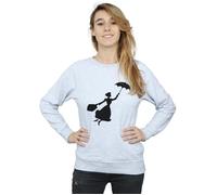 Mary Poppins Flying Silhouette Sweatshirt Disney Grey L