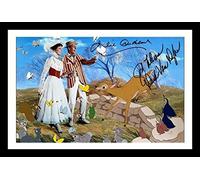 Mary Poppins - Julie Andrews & Dick Van Dyke Signed Autograph & Framed Photo Display