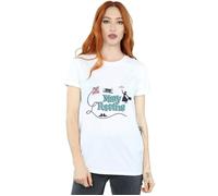 Mary Poppins Logo Cotton Boyfriend T-Shirt Disney White XXXL