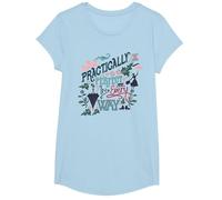Mary Poppins Practically Perfect T-Shirt, Girls, Baby Blue, Medium