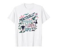 Mary Poppins Practically Perfect T-Shirt, Men, White, Large