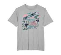 Mary Poppins Practically Perfect T-Shirt, Men's Big and Tall, Heather Grey, 4X Tall