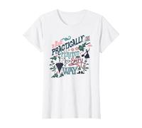Mary Poppins Practically Perfect T-Shirt, Women, White, X-Large
