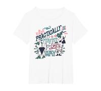 Mary Poppins Practically Perfect T-Shirt, Women's Plus, White, 1X