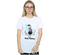 Mary Poppins Rooftop Landing Colour Cotton Boyfriend T-Shirt Disney White XXXL