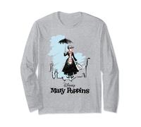 Mary Poppins Rooftop Landing Colour Long Sleeve T-Shirt