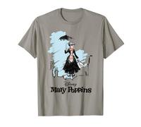 Mary Poppins Rooftop Landing Colour T-Shirt