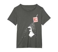 Mary Poppins Spoonfull Pocket T-Shirt, Women's Plus, Asphalt Grey, 1X