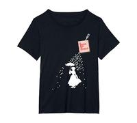 Mary Poppins Spoonfull Pocket T-Shirt, Women's Plus, Black, 1X