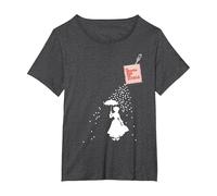 Mary Poppins Spoonfull Pocket T-Shirt, Women's Plus, Dark Heather Grey, 1X
