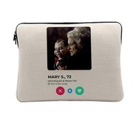 Mary Shaw Ventriloquist Movie Horror Meeting Love Computer and Tablet Case Linen Look 12-13 Inches Protective Laptop Sleeve Printed in France
