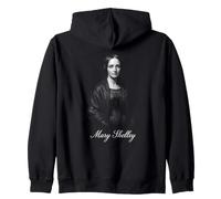 Mary Shelley Gothic Horror Classic Literature Icon Zip Hoodie