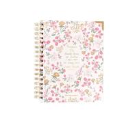 Mary Square I Will Pray Prayer Journal, 9 x 7.5 Inch Christian Spiral Notebook, 190 Lined Prayer Pages with 8 Full Color Scripture Pages