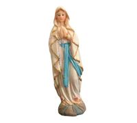 Mary Statue Blessed Sculpture Religious Crafts Artwork Desk Display Collection Resin Jesus Statue for Home Tabletop Car, 8cm