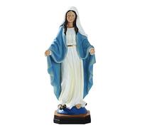 Mary Statue Figurine, Our Lady Of Grace Tabletop Figurine, Catholic Sculptures Resin Tabletop Statue Figure Our Lady Of Lourdes