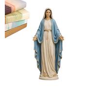 Mary Statue | Religious Sculpture,Blessed Mother Figurine - for Shrine Altar Cathedral Church Prayer Room Study Home