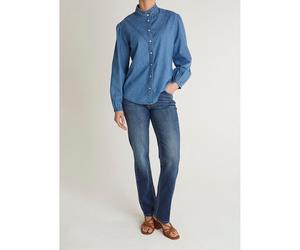 Mary Straight Mid Rise Jeans Authentic Royal Blue