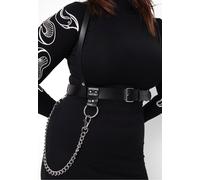 Mary Wyatt - Mina Appleskin Vegan Leather Chain Black - Harness - black - S - 100% Polyurethane S
