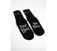Mary Wyatt - See You In Hell - Socks - black - Onesize - 83% Cotton, 15% Polyamide, 2% Elastane Onesize