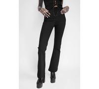 Mary Wyatt - Sienna Lace-Up Black - Pants - black - X-Large - 73% Cotton 25% Polyester 2% Elastane X-Large