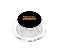 MARYANNE Retro Personalized First Name Vintage Stripes PopSockets PopGrip for MagSafe