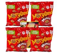 Maryland Chocolate Chip Cookies Multipack - 4 Bags (24 Mini Packs Total), Classic Crunchy Biscuits Snack Packs with Kitchen Fella Top 10 Movie Night Treats Postcard