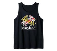 Maryland Crab State Flag Graphic Tank Top