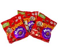 Maryland Double Chocolate Mini Cookies Multipack - 3 Packs (18 Mini Bags), Chocolate Chip Biscuits, 99 Kcal Snacks, No Artificial Colours Preservatives, with Kitchen Fella Movie Night Treats Guide