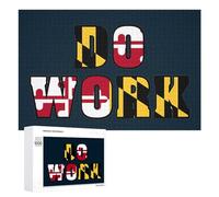 Maryland Flag Do Work Stylish Adults Jigsaw Puzzle Funny Wooden Intelligent Game Art Home Decor