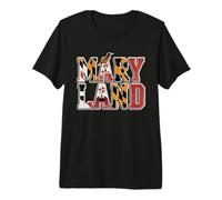 Maryland Flag T-Shirt - MD State Map & Crab Pride Premium T-Shirt