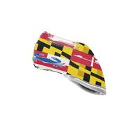 Maryland Flag with A Cute Blue Crab - Maryland Pride Golf Club Covers Premium Golf Mallet Putter Cover Headcover fit for Most Brands