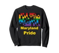 Maryland Gay Pride LGBTQ Lesbian Rainbow State USA Sweatshirt