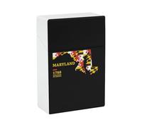 Maryland Map Flag Funny Cigarette Case Stylish Cigarettes Holder Box Ideal Gifts for Men Women Smoker
