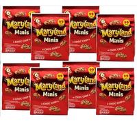 Maryland Multipack Cookies | Mini Chocolate Chip Biscuits Bundle (6 x 19.8g) - 118.8g, Snack Treat By Snackify | Lunch box kids Lover | Available for Kids Birthday Gift for Him & Her (Pack of 8)