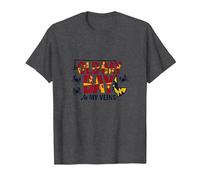 Maryland Old Bay in My Veins Crab Lover Gift T-Shirt, Men, Dark Heather Grey, L