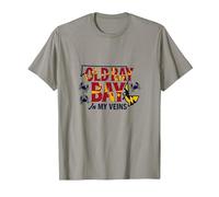 Maryland Old Bay in My Veins Crab Lover Gift T-Shirt, Men, Slate, M