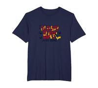Maryland Old Bay in My Veins Crab Lover Gift T-Shirt, Men's Big and Tall, Navy, 6X Tall