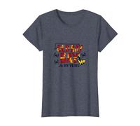 Maryland Old Bay in My Veins Crab Lover Gift T-Shirt, Women, Heather Blue, XXL