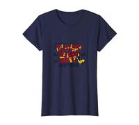 Maryland Old Bay in My Veins Crab Lover Gift T-Shirt, Women, Navy, XS