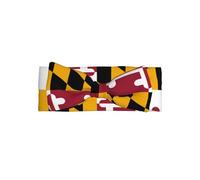 Maryland State Flag Bow Headband Soft And Comfortable Suitable For Daily Wear Party And Photo Taking