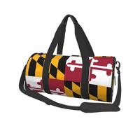 Maryland State Flag Canvas travel bag, large capacity, can be carried on the shoulder