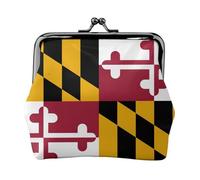 Maryland State Flag Coin Purses, Change Purse Wallets, For Festivals And Special Occasions, Black, One Size, Art Deco