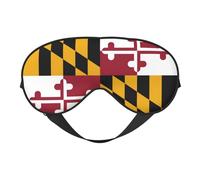 Maryland State Flag Double Sided Sleep Mask Soft Comfortable Light Blocking Eye Cover for Night Rest