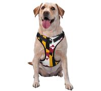 Maryland State Flag Medium Printed pet Traction Vest for Pets to wear When Walking The Dog or Climbing Mountains