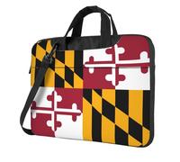 Maryland State Flag Printed Laptop Crossbody Bag Crossbody Briefcase Easy To Use When Traveling For Business 13 inch