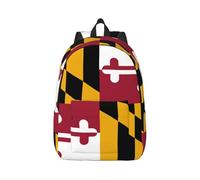 Maryland State Flag Printing Drawstring Backpack Bag, Students' String Backpack Bulk Cinch Sack Tote Bags For Gym Traveling Boys Girls